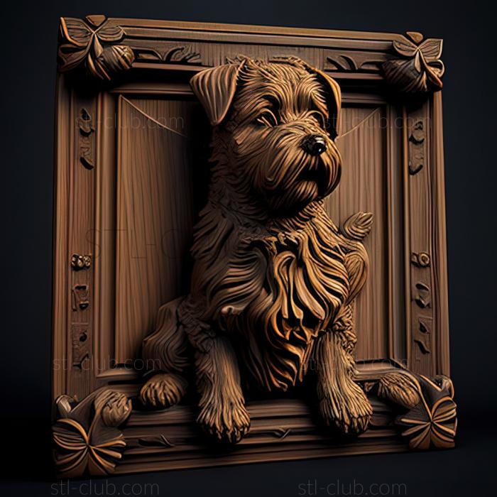 3D модель St Barney the dog известное животное (STL)